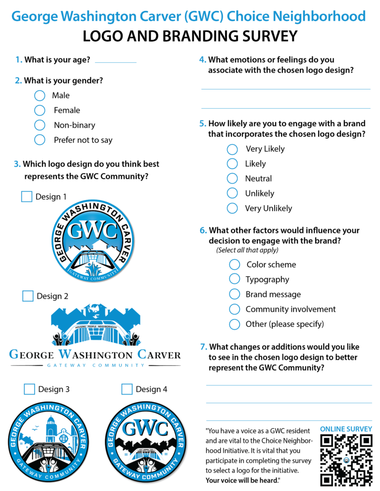 George Washington Carver (GWC) Logo & Branding Survey Flyer